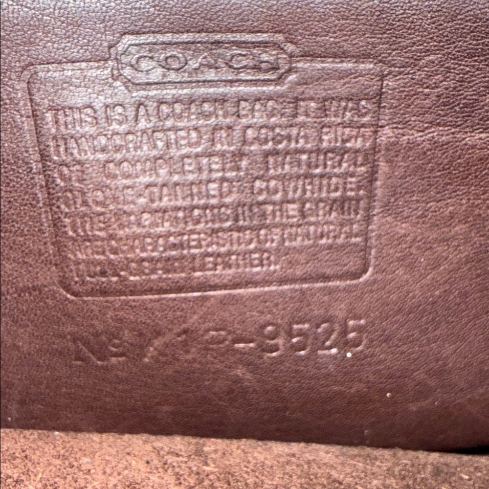 Coach Dark Brown Leather bag, and Wallet